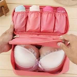 Travel underwear pouch pink
